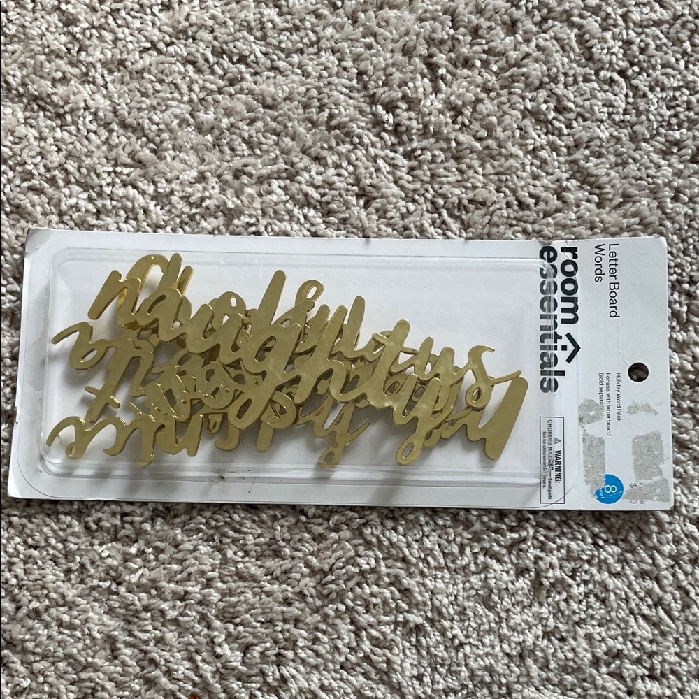 Target Room Essentials Gold Letter Board Words party event decoration